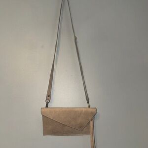 Unique Hand Stitched & Impala Stamped Leather Western Crossbody Wristlet Purse